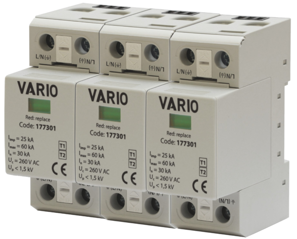 Parafoudre Vario Tripolaire Type 1+2 TT/TN